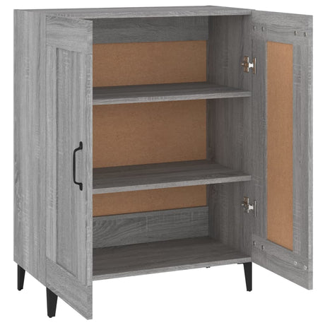 Dressoir 69,5x34x90 cm bewerkt hout grijs sonoma eikenkleurig - AllerleiShop