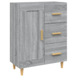 Dressoir 69,5x34x90 cm bewerkt hout grijs sonoma eikenkleurig - AllerleiShop