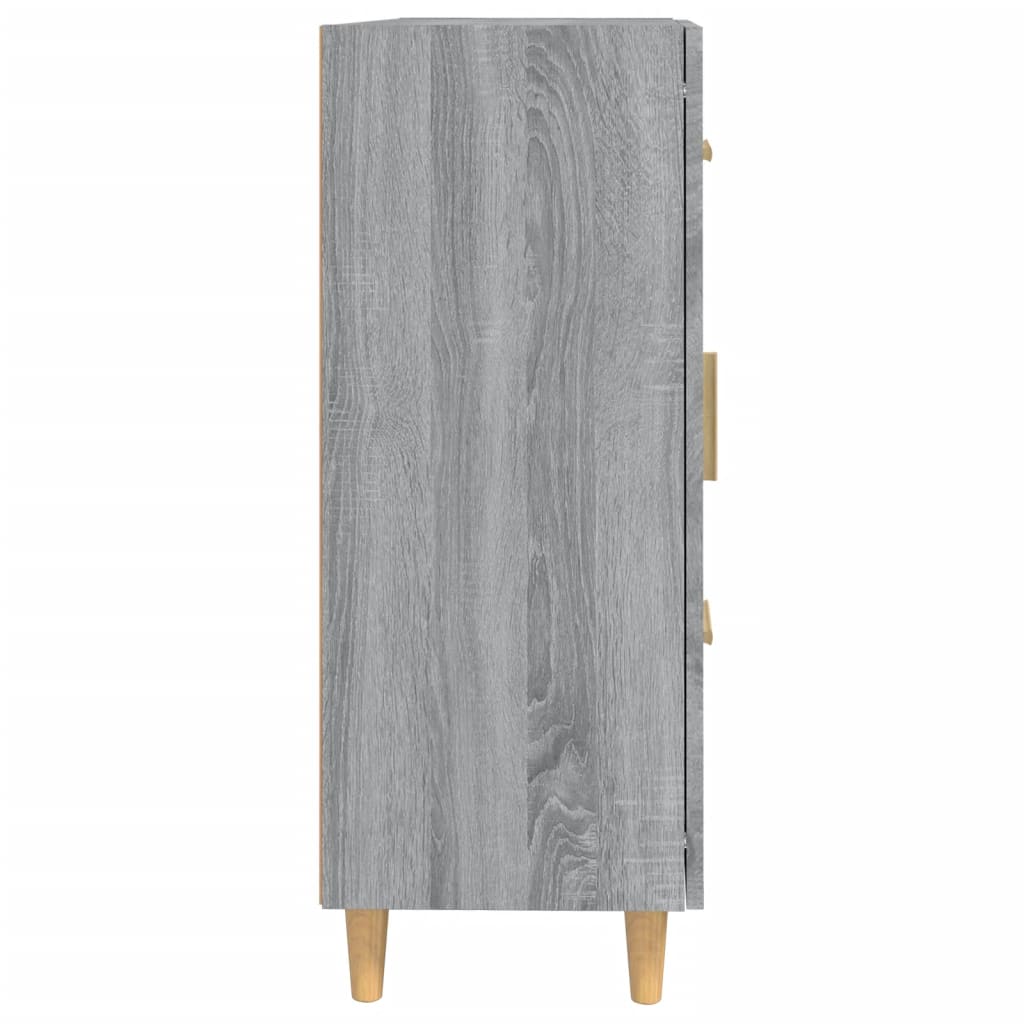 Dressoir 69,5x34x90 cm bewerkt hout grijs sonoma eikenkleurig - AllerleiShop