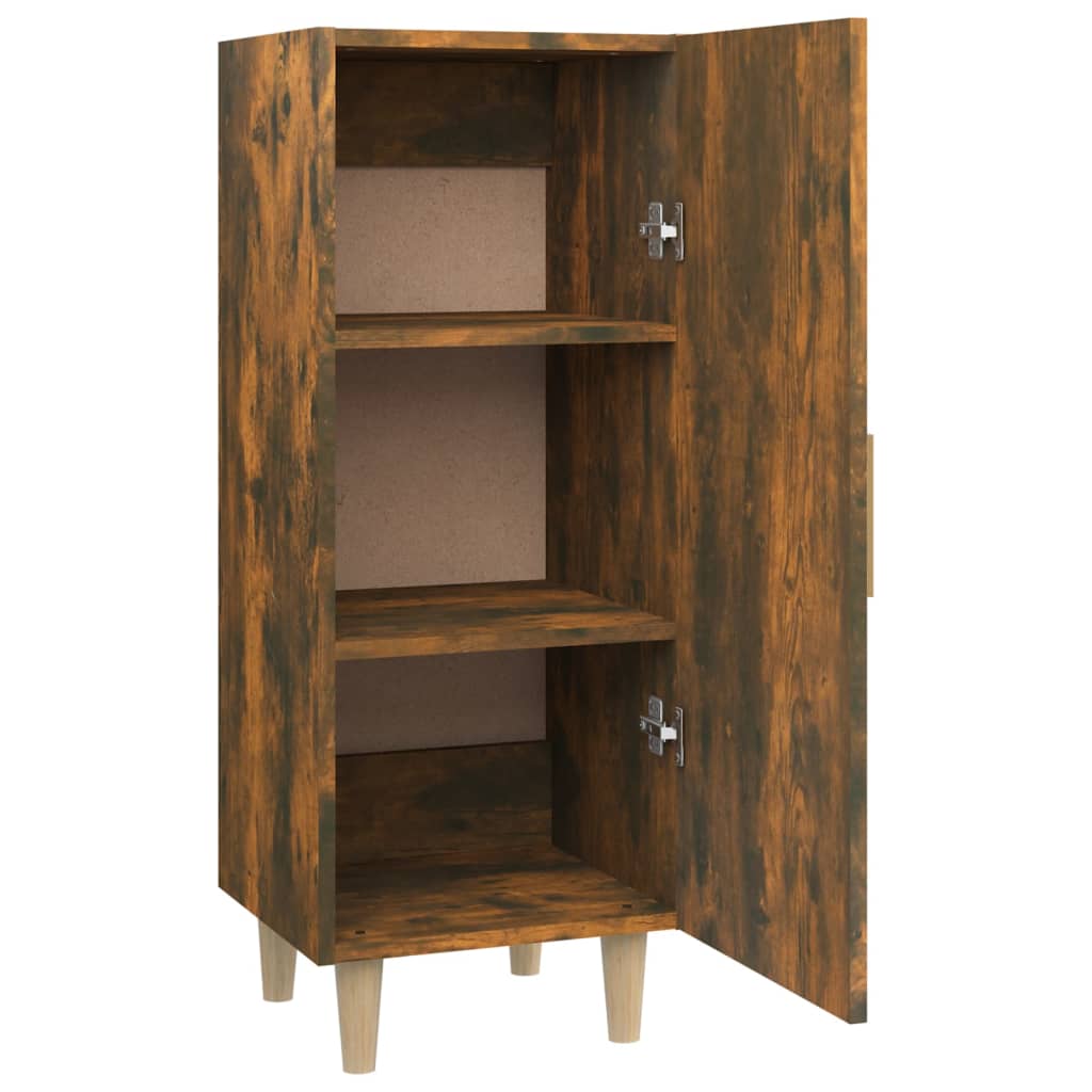 Dressoir 34,5x34x90 cm bewerkt hout gerookt eikenkleurig - AllerleiShop