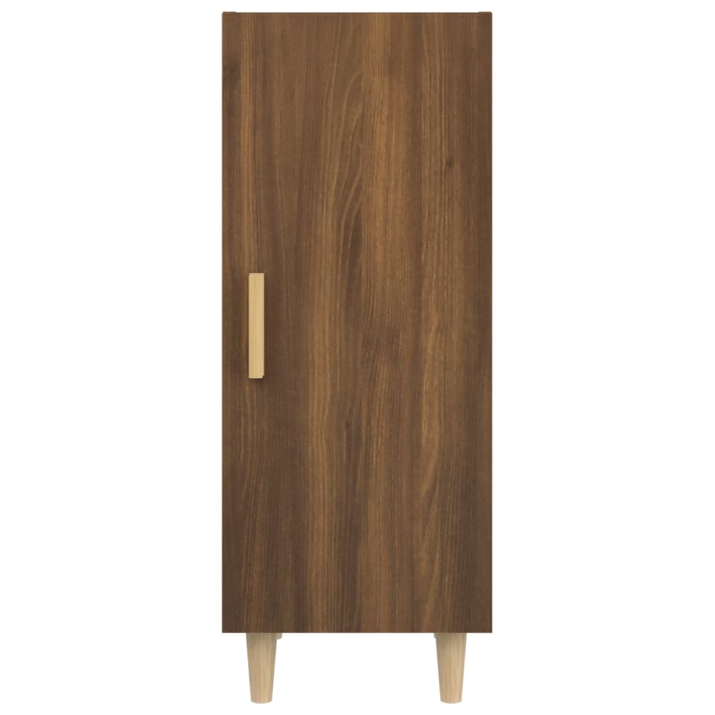 Dressoir 34,5x34x90 cm bewerkt hout bruin eikenkleur - AllerleiShop