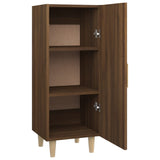 Dressoir 34,5x34x90 cm bewerkt hout bruin eikenkleur - AllerleiShop