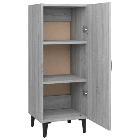 Dressoir 34,5x34x90 cm bewerkt hout grijs sonoma eikenkleurig - AllerleiShop