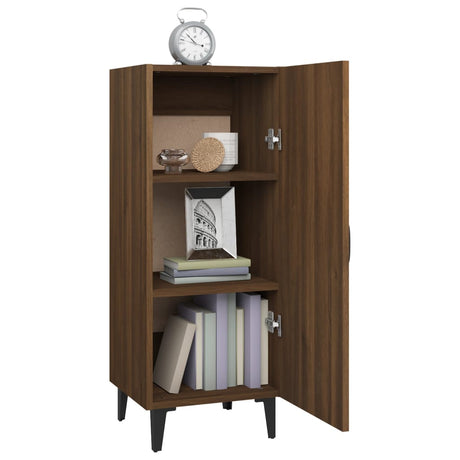 Dressoir 34,5x34x90 cm bewerkt hout bruin eikenkleur - AllerleiShop