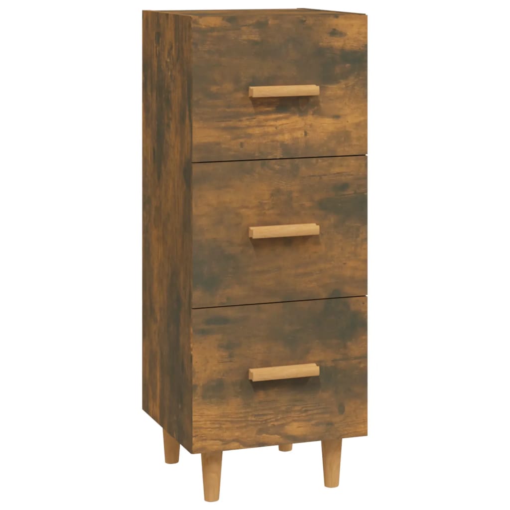 Dressoir 34,5x34x90 cm bewerkt hout gerookt eiken - AllerleiShop