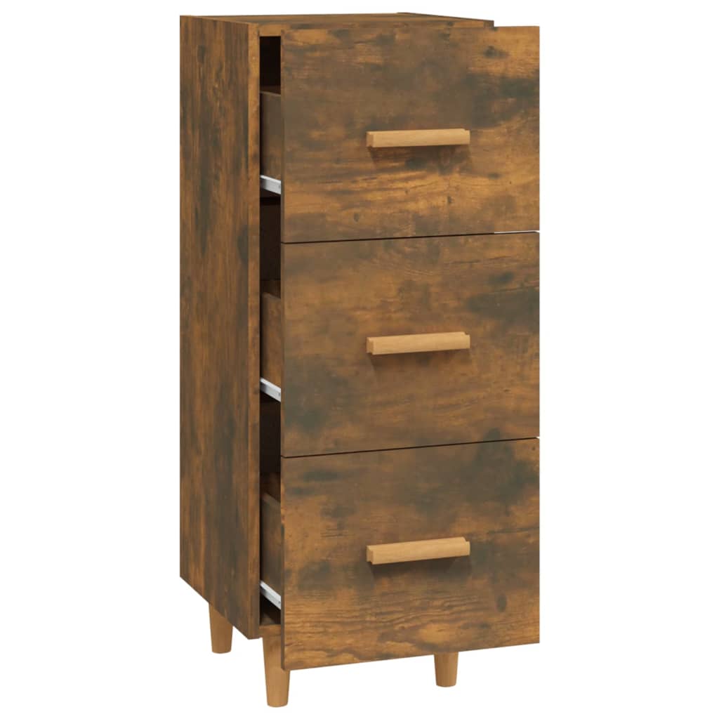 Dressoir 34,5x34x90 cm bewerkt hout gerookt eiken - AllerleiShop