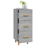 Dressoir 34,5x34x90 cm bewerkt hout grijs sonoma eikenkleurig - AllerleiShop