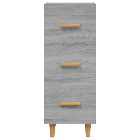 Dressoir 34,5x34x90 cm bewerkt hout grijs sonoma eikenkleurig - AllerleiShop