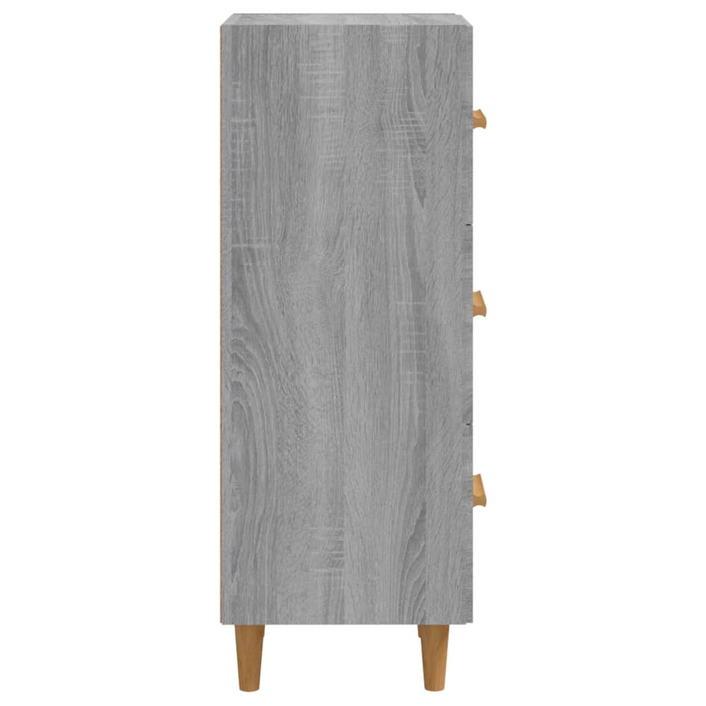 Dressoir 34,5x34x90 cm bewerkt hout grijs sonoma eikenkleurig - AllerleiShop