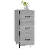 Dressoir 34,5x34x90 cm bewerkt hout grijs sonoma eikenkleurig - AllerleiShop