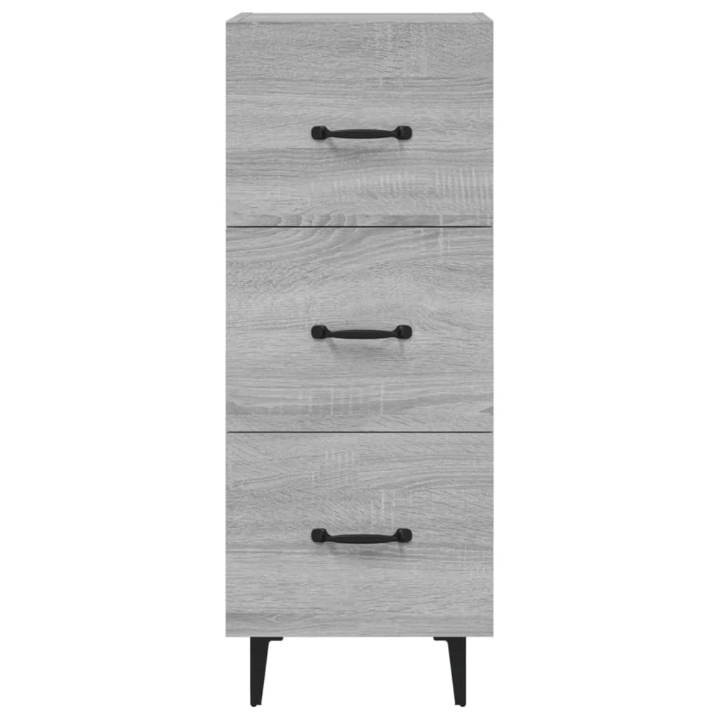 Dressoir 34,5x34x90 cm bewerkt hout grijs sonoma eikenkleurig - AllerleiShop