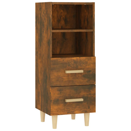 Dressoir 34,5x34x90 cm bewerkt hout gerookt eikenkleurig - AllerleiShop