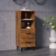 Dressoir 34,5x34x90 cm bewerkt hout gerookt eikenkleurig - AllerleiShop