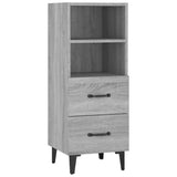 Dressoir 34,5x34x90 cm bewerkt hout grijs sonoma eikenkleurig - AllerleiShop