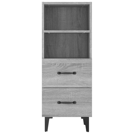 Dressoir 34,5x34x90 cm bewerkt hout grijs sonoma eikenkleurig - AllerleiShop