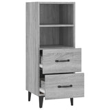 Dressoir 34,5x34x90 cm bewerkt hout grijs sonoma eikenkleurig - AllerleiShop