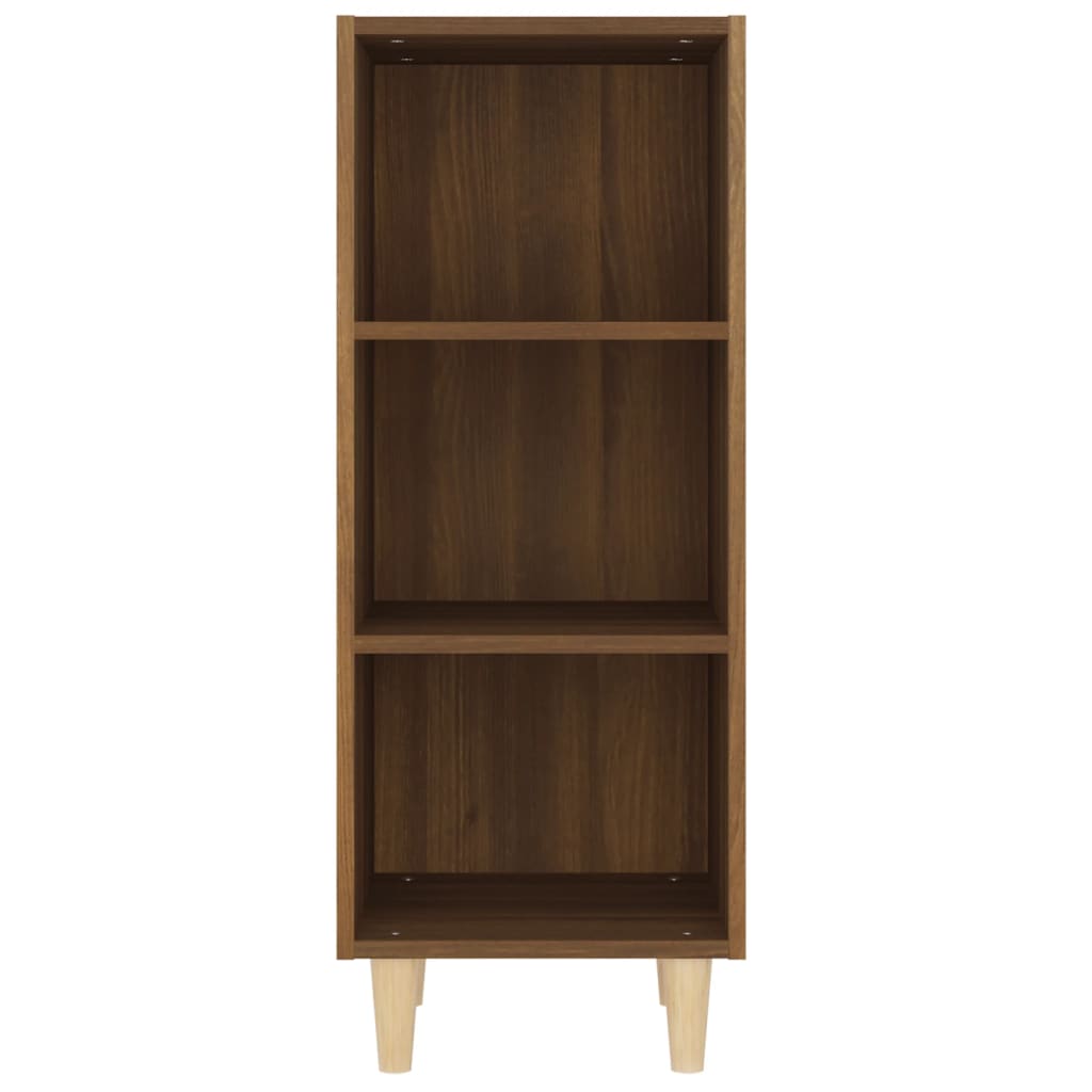 Dressoir 34,5x32,5x90 cm bewerkt hout bruin eikenkleur - AllerleiShop