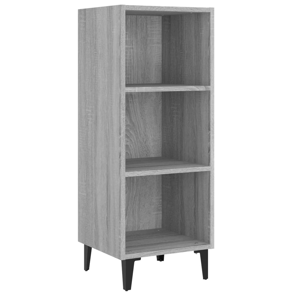 Dressoir 34,5x32,5x90 cm bewerkt hout grijs sonoma eikenkleurig - AllerleiShop