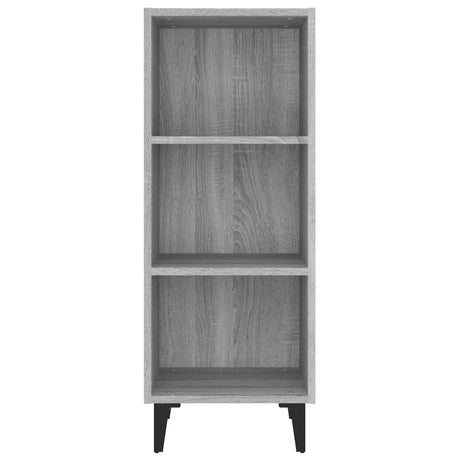 Dressoir 34,5x32,5x90 cm bewerkt hout grijs sonoma eikenkleurig - AllerleiShop