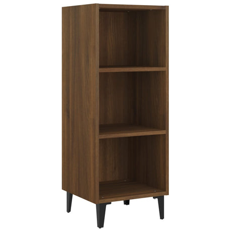 Dressoir 34,5x32,5x90 cm bewerkt hout bruin eikenkleur - AllerleiShop