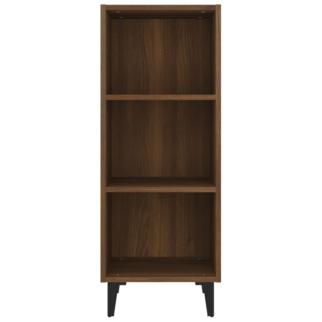 Dressoir 34,5x32,5x90 cm bewerkt hout bruin eikenkleur - AllerleiShop