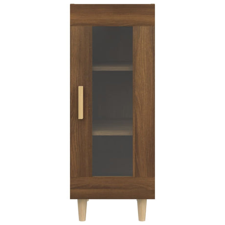 Dressoir 34,5x34x90 cm bewerkt hout bruin eikenkleur - AllerleiShop