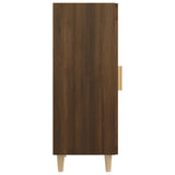 Dressoir 34,5x34x90 cm bewerkt hout bruin eikenkleur - AllerleiShop