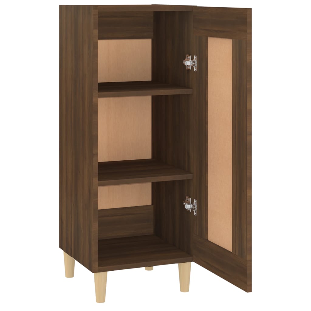 Dressoir 34,5x34x90 cm bewerkt hout bruin eikenkleur - AllerleiShop