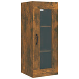 Wandkast 34,5x34x90 cm gerookt eikenkleurig - AllerleiShop