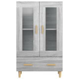 Hoge kast 70x31x115 cm bewerkt hout grijs sonoma eikenkleurig - AllerleiShop