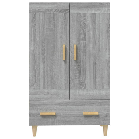 Hoge kast 70x31x115 cm bewerkt hout grijs sonoma eikenkleurig - AllerleiShop