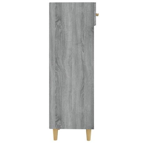 Schoenenkast 30x35x105 cm bewerkt hout grijs sonoma eikenkleur - AllerleiShop