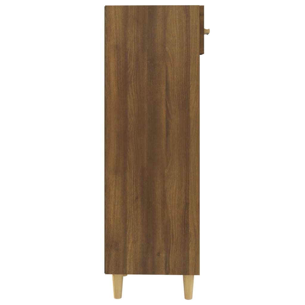 Schoenenkast 30x35x105 cm bewerkt hout bruin eikenkleur - AllerleiShop