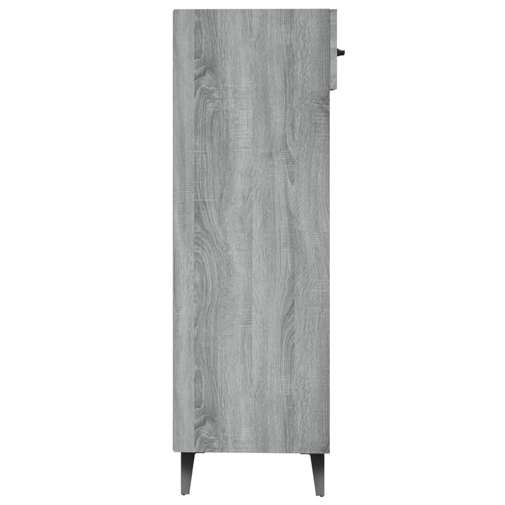 Schoenenkast 30x35x105 cm bewerkt hout grijs sonoma eikenkleur - AllerleiShop