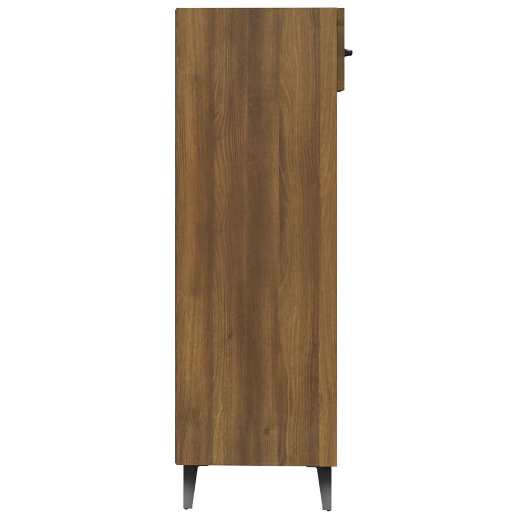 Schoenenkast 30x35x105 cm bewerkt hout bruin eikenkleur - AllerleiShop