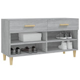 Schoenenkast 102x35x55 cm bewerkt hout grijs sonoma eikenkleur - AllerleiShop