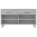 Schoenenkast 102x35x55 cm bewerkt hout grijs sonoma eikenkleur - AllerleiShop