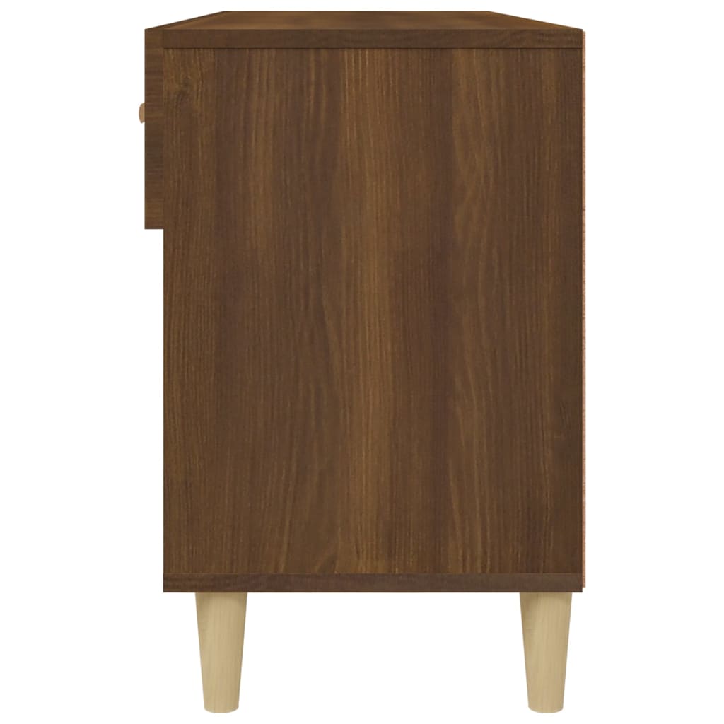 Schoenenkast 102x35x55 cm bewerkt hout bruin eikenkleur - AllerleiShop