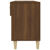 Schoenenkast 102x35x55 cm bewerkt hout bruin eikenkleur - AllerleiShop