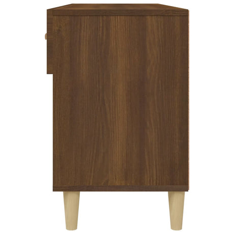 Schoenenkast 102x35x55 cm bewerkt hout bruin eikenkleur - AllerleiShop