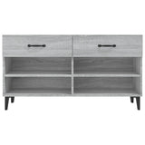 Schoenenkast 102x35x55 cm bewerkt hout grijs sonoma eikenkleur - AllerleiShop