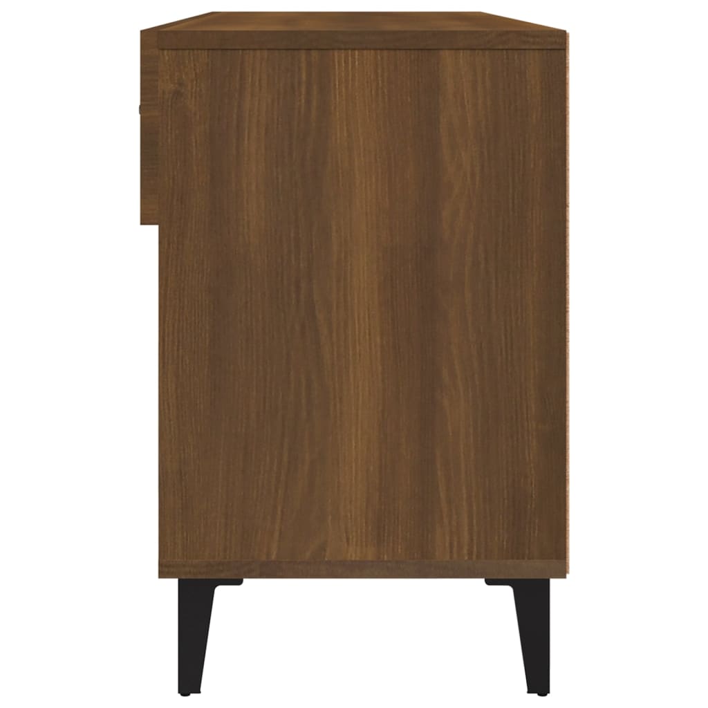 Schoenenkast 102x35x55 cm bewerkt hout bruin eikenkleur - AllerleiShop