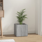 Plantenbak 40x40x40 cm bewerkt hout grijs sonoma eiken - AllerleiShop