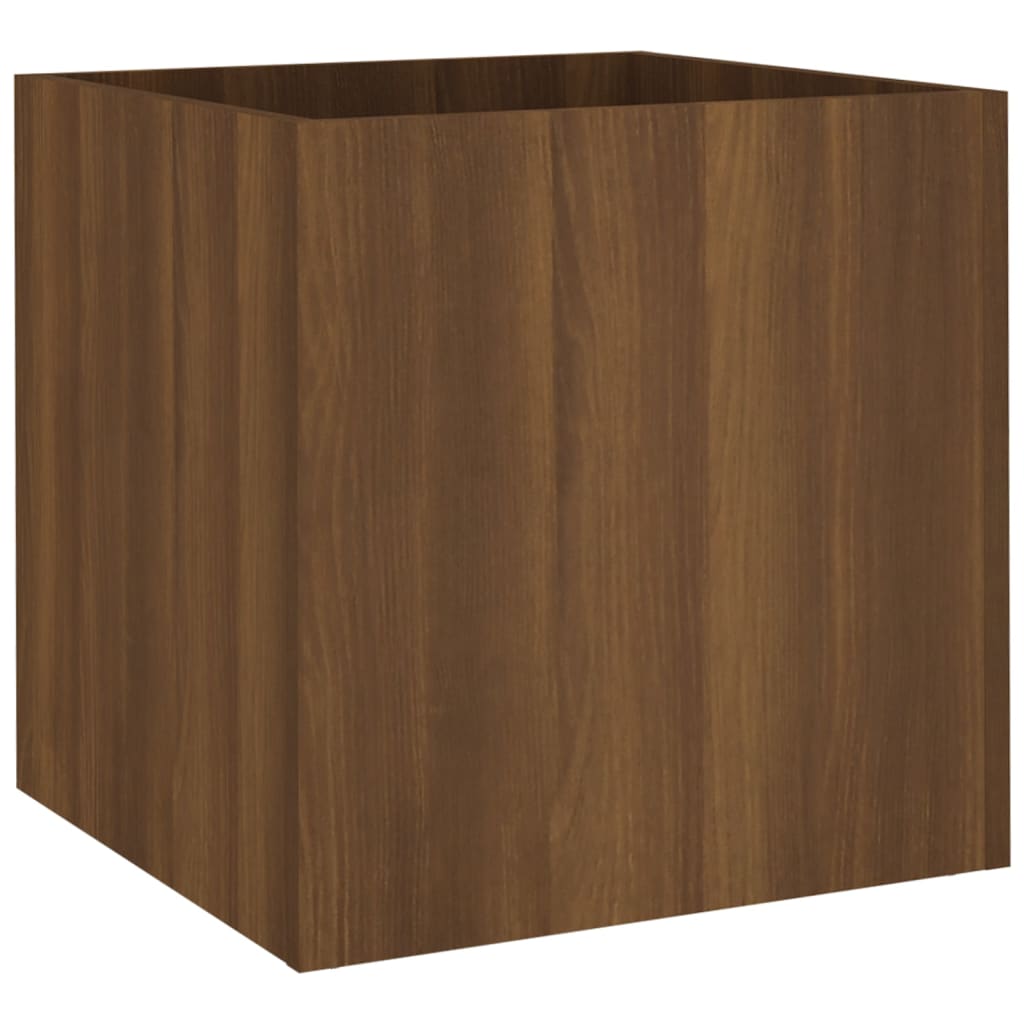 Plantenbak 40x40x40 cm bewerkt hout bruineiken - AllerleiShop