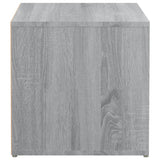 Opbergbox met lade 40,5x40x40 cm bewerkt hout grijs sonoma eik - AllerleiShop