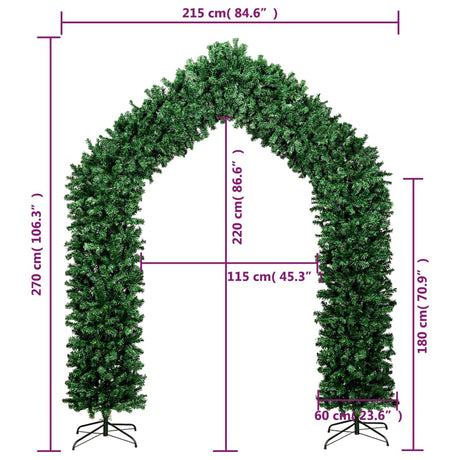 Kerstboog 270 cm groen - AllerleiShop