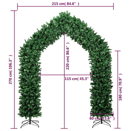 Kerstboog 270 cm groen - AllerleiShop