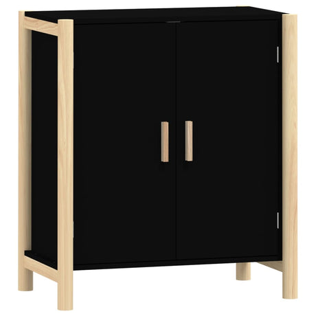 Dressoir 62x38x70 cm bewerkt hout zwart - AllerleiShop