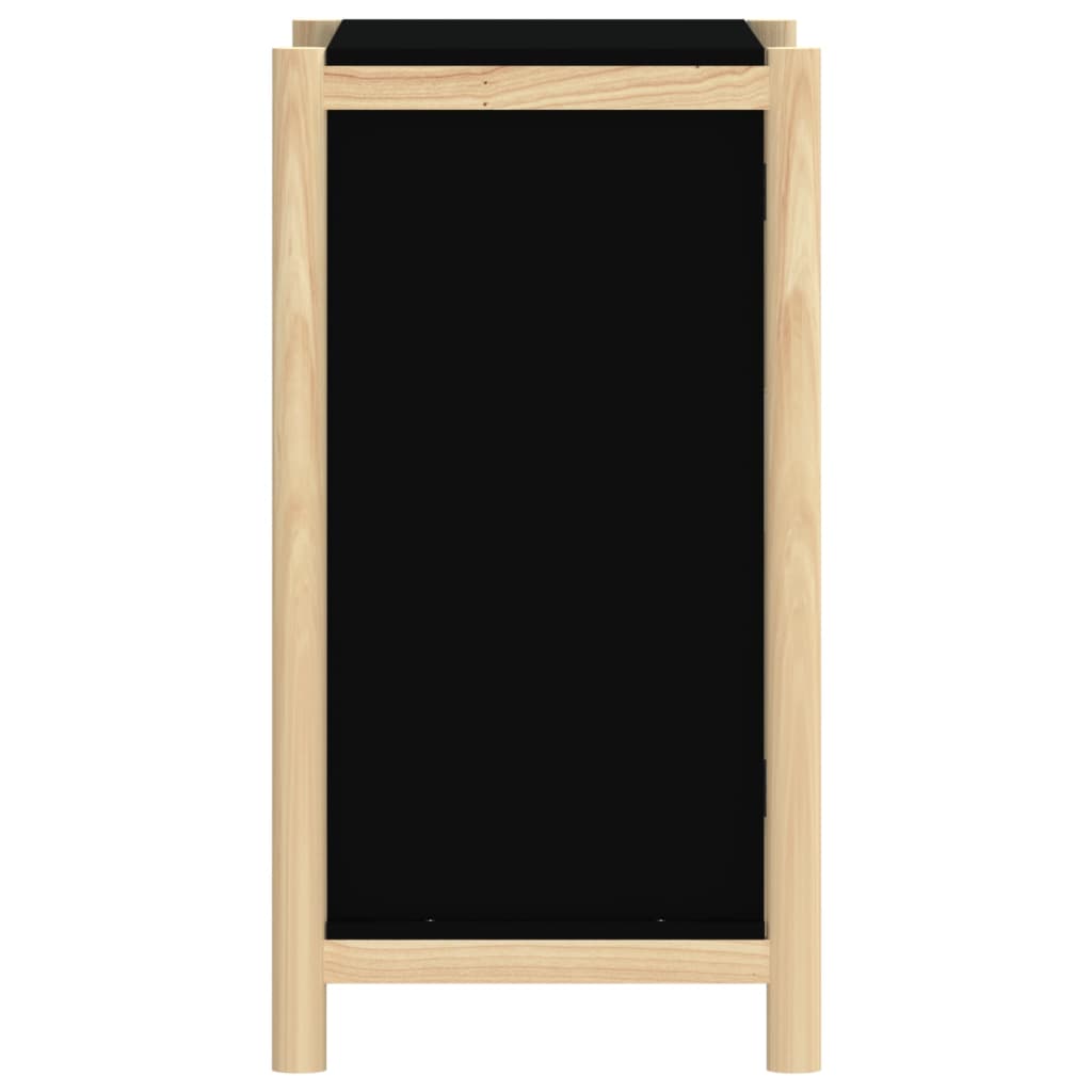 Dressoir 62x38x70 cm bewerkt hout zwart - AllerleiShop