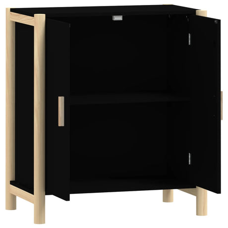 Dressoir 62x38x70 cm bewerkt hout zwart - AllerleiShop